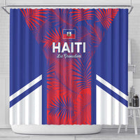 Les Grenadiers Haiti Football Shower Curtain Tropical Vibes - Wonder Print Shop