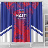 Les Grenadiers Haiti Football Shower Curtain Tropical Vibes - Wonder Print Shop