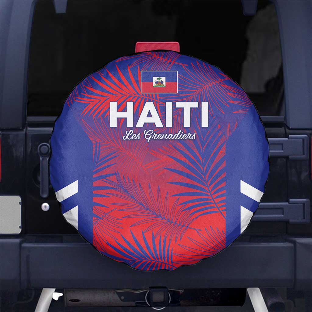 Les Grenadiers Haiti Football Spare Tire Cover Tropical Vibes - Wonder Print Shop