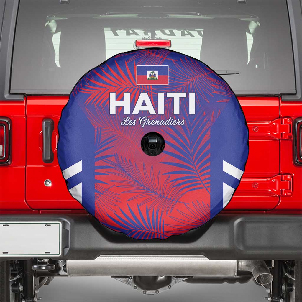 Les Grenadiers Haiti Football Spare Tire Cover Tropical Vibes - Wonder Print Shop