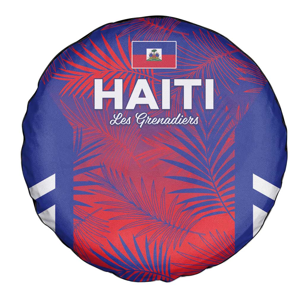 Les Grenadiers Haiti Football Spare Tire Cover Tropical Vibes - Wonder Print Shop
