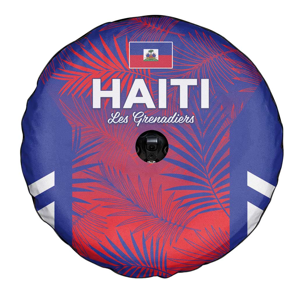 Les Grenadiers Haiti Football Spare Tire Cover Tropical Vibes - Wonder Print Shop