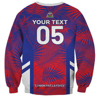 Custom Les Grenadiers Haiti Football Sweatshirt Tropical Vibes - Wonder Print Shop