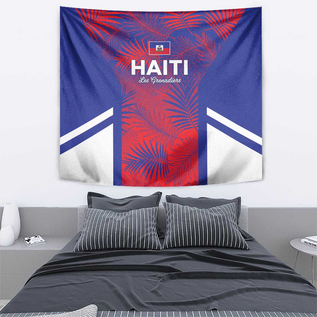 Les Grenadiers Haiti Football Tapestry Tropical Vibes - Wonder Print Shop