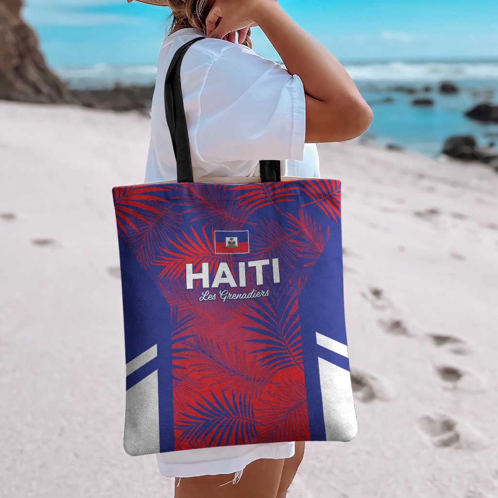 Les Grenadiers Haiti Football Tote Bag Tropical Vibes - Wonder Print Shop