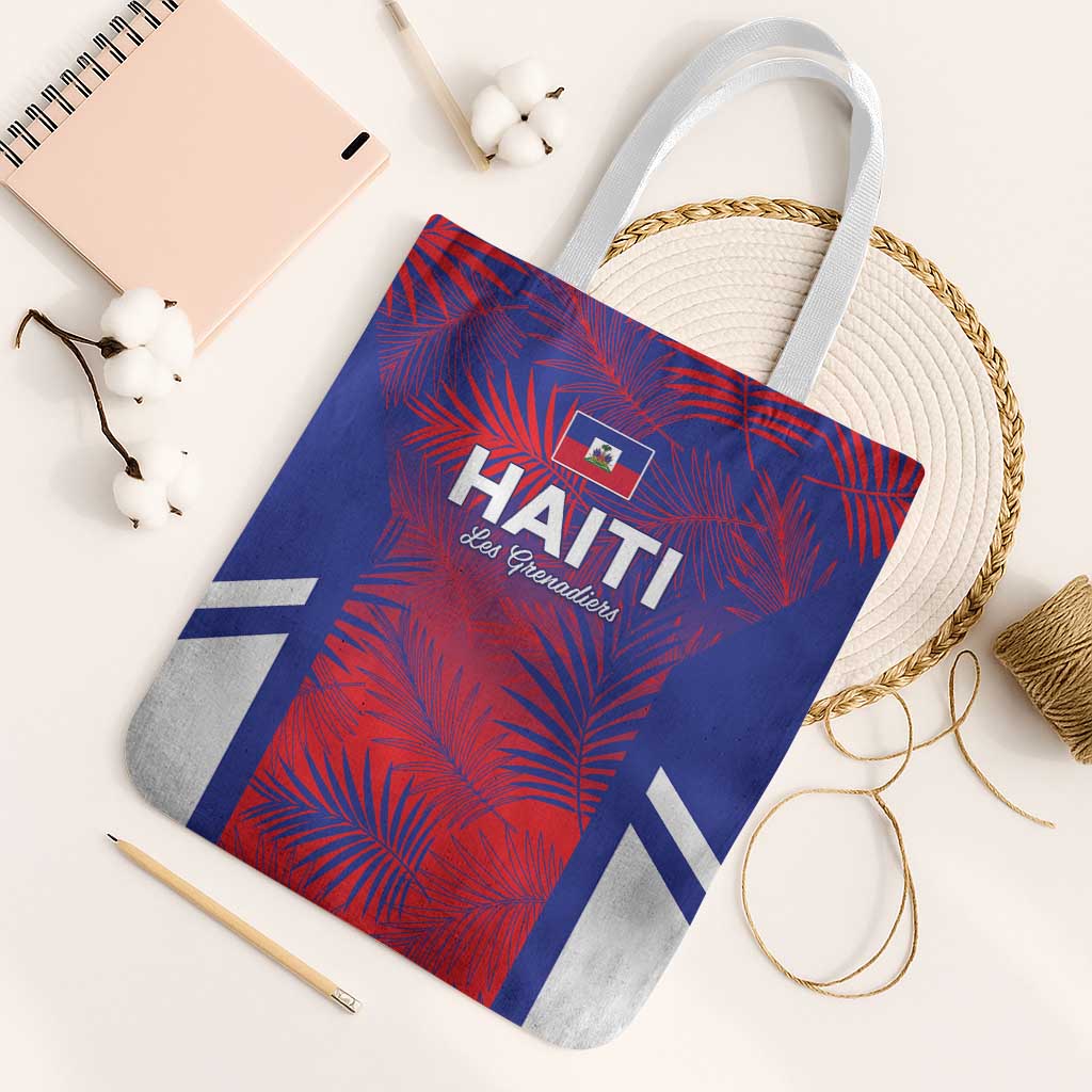 Les Grenadiers Haiti Football Tote Bag Tropical Vibes - Wonder Print Shop
