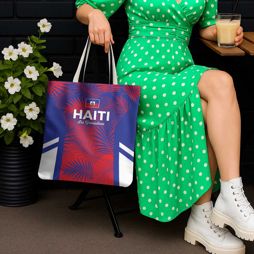 Les Grenadiers Haiti Football Tote Bag Tropical Vibes - Wonder Print Shop
