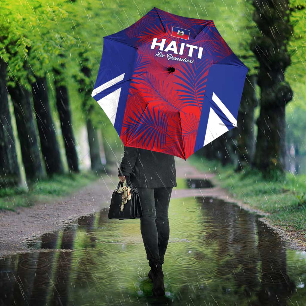 Les Grenadiers Haiti Football Umbrella Tropical Vibes - Wonder Print Shop
