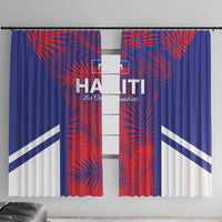 Les Grenadiers Haiti Football Window Curtain Tropical Vibes - Wonder Print Shop