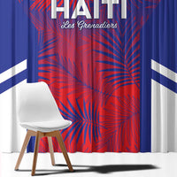 Les Grenadiers Haiti Football Window Curtain Tropical Vibes - Wonder Print Shop