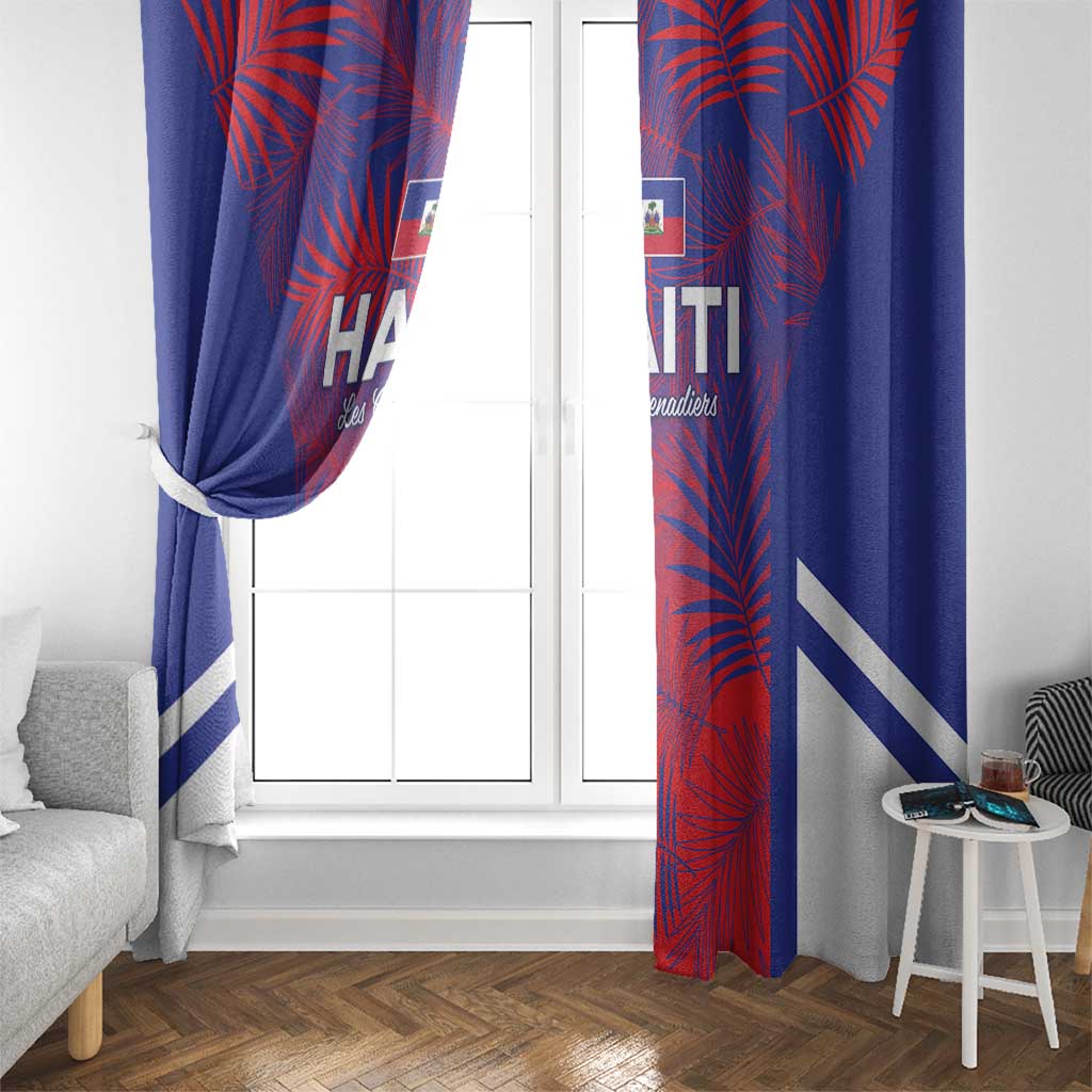 Les Grenadiers Haiti Football Window Curtain Tropical Vibes - Wonder Print Shop