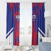 Les Grenadiers Haiti Football Window Curtain Tropical Vibes - Wonder Print Shop