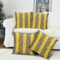 Aloha Hawaii Mardi Gras Pillow Cover Gold Style