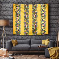 Aloha Hawaii Mardi Gras Tapestry Gold Style