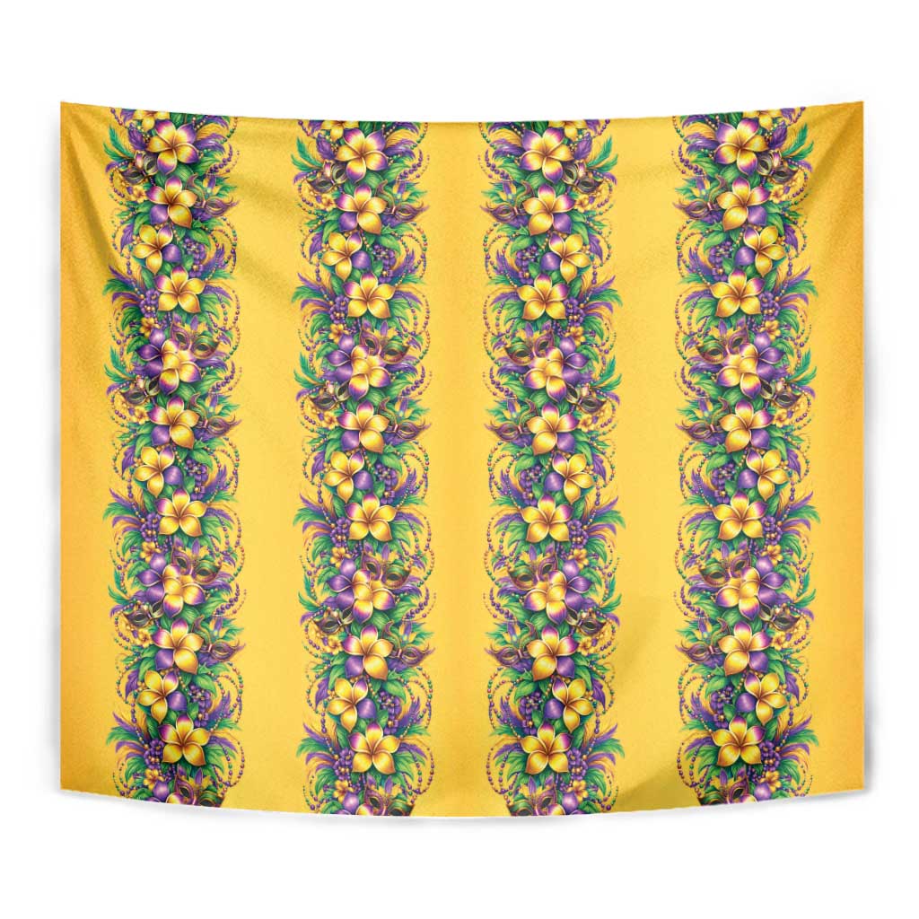 Aloha Hawaii Mardi Gras Tapestry Gold Style