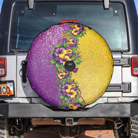 Hawaii Mardi Gras Spare Tire Cover Plumeria Lei Beads Glitter Style