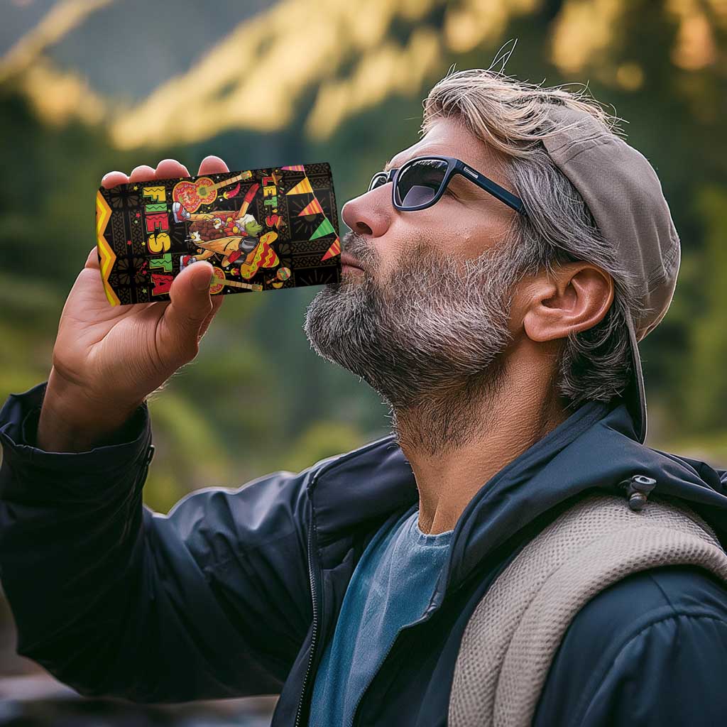 Mexico Cinco De Mayo 4 in 1 Can Cooler Tumbler Let's Fiesta Dabbing Taco