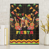Mexico Cinco De Mayo Canvas Wall Art Let's Fiesta Dabbing Taco