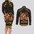 Mexico Cinco De Mayo Couples Matching Long Sleeve Bodycon Dress and Long Sleeve Button Shirt Let's Fiesta Dabbing Taco