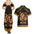 Mexico Cinco De Mayo Couples Matching Summer Maxi Dress and Hawaiian Shirt Let's Fiesta Dabbing Taco