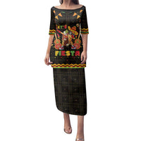 Mexico Cinco De Mayo Family Matching Puletasi and Hawaiian Shirt Let's Fiesta Dabbing Taco