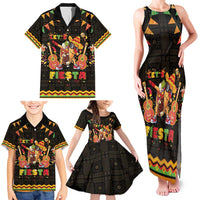 Mexico Cinco De Mayo Family Matching Tank Maxi Dress and Hawaiian Shirt Let's Fiesta Dabbing Taco