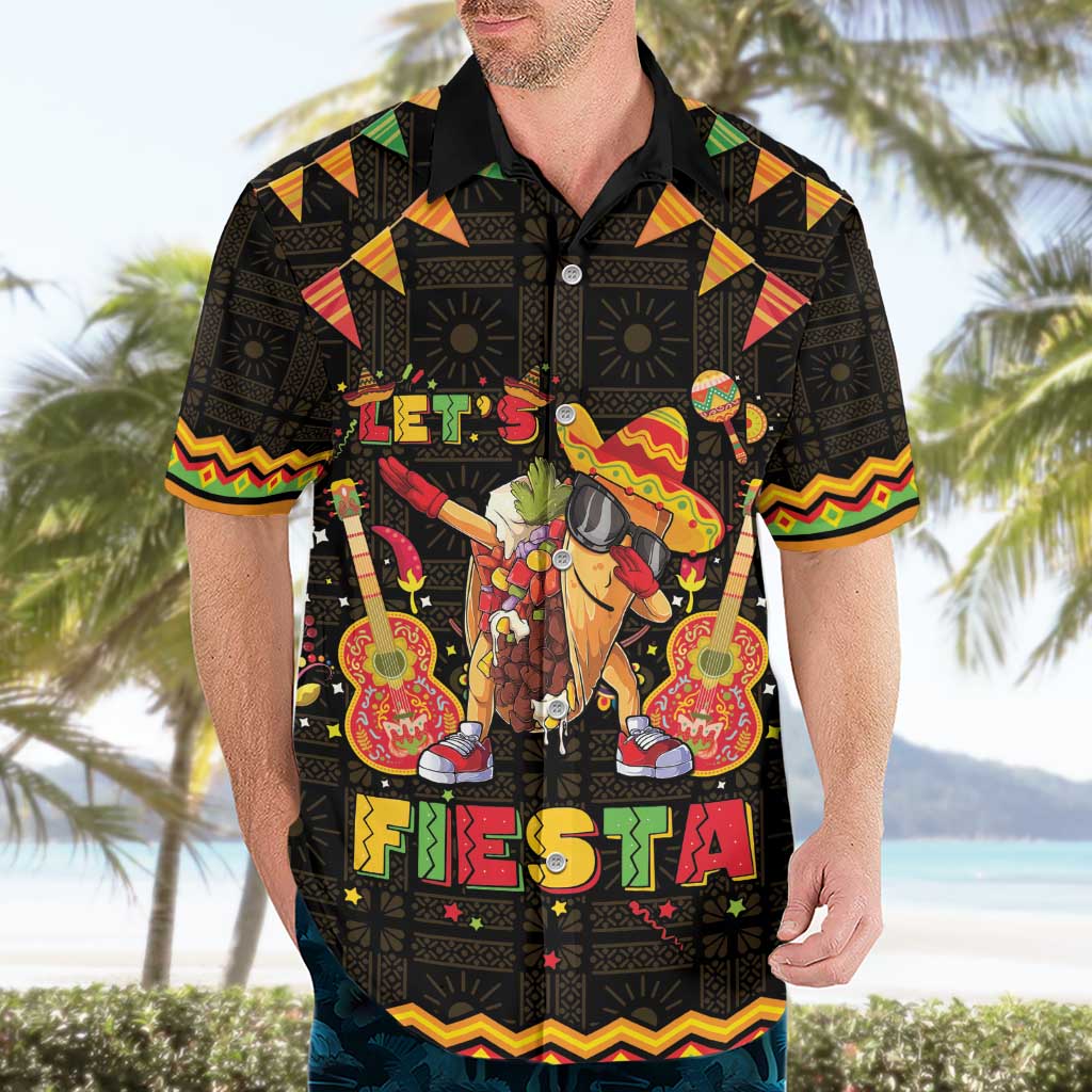 Mexico Cinco De Mayo Hawaiian Shirt Let's Fiesta Dabbing Taco