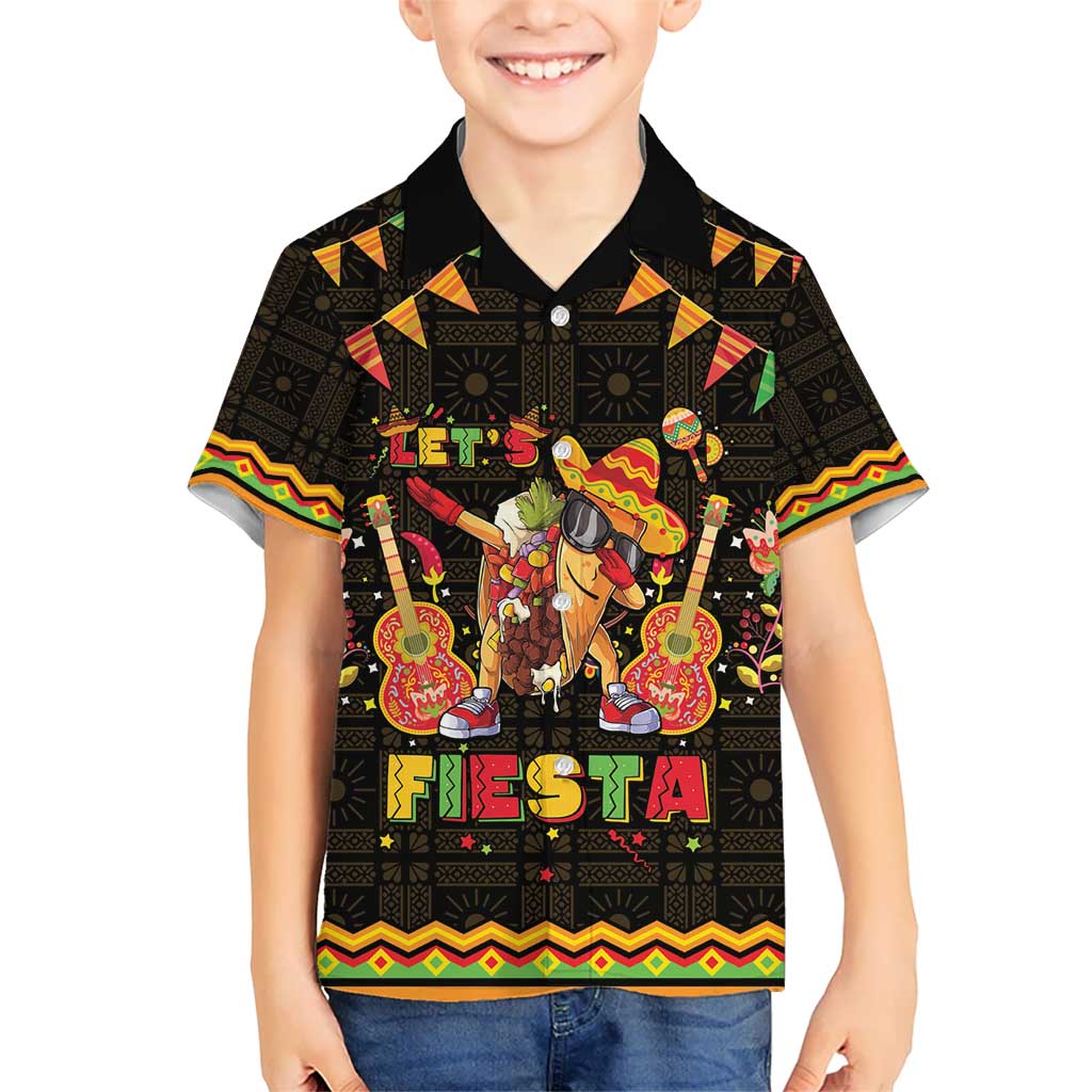 Mexico Cinco De Mayo Hawaiian Shirt Let's Fiesta Dabbing Taco