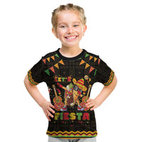 Mexico Cinco De Mayo Kid T Shirt Let's Fiesta Dabbing Taco