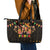Mexico Cinco De Mayo Leather Tote Bag Let's Fiesta Dabbing Taco