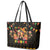 Mexico Cinco De Mayo Leather Tote Bag Let's Fiesta Dabbing Taco