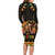 Mexico Cinco De Mayo Long Sleeve Bodycon Dress Let's Fiesta Dabbing Taco