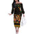 Mexico Cinco De Mayo Off The Shoulder Long Sleeve Dress Let's Fiesta Dabbing Taco