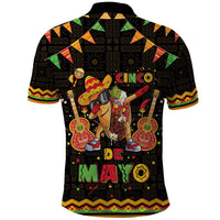Mexico Cinco De Mayo Polo Shirt Let's Fiesta Dabbing Taco