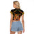 Mexico Cinco De Mayo Raglan Cropped T Shirt Let's Fiesta Dabbing Taco