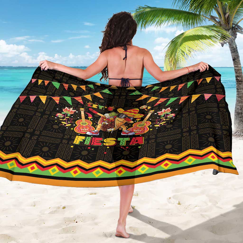 Mexico Cinco De Mayo Sarong Let's Fiesta Dabbing Taco