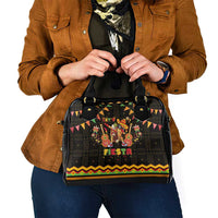 Mexico Cinco De Mayo Shoulder Handbag Let's Fiesta Dabbing Taco
