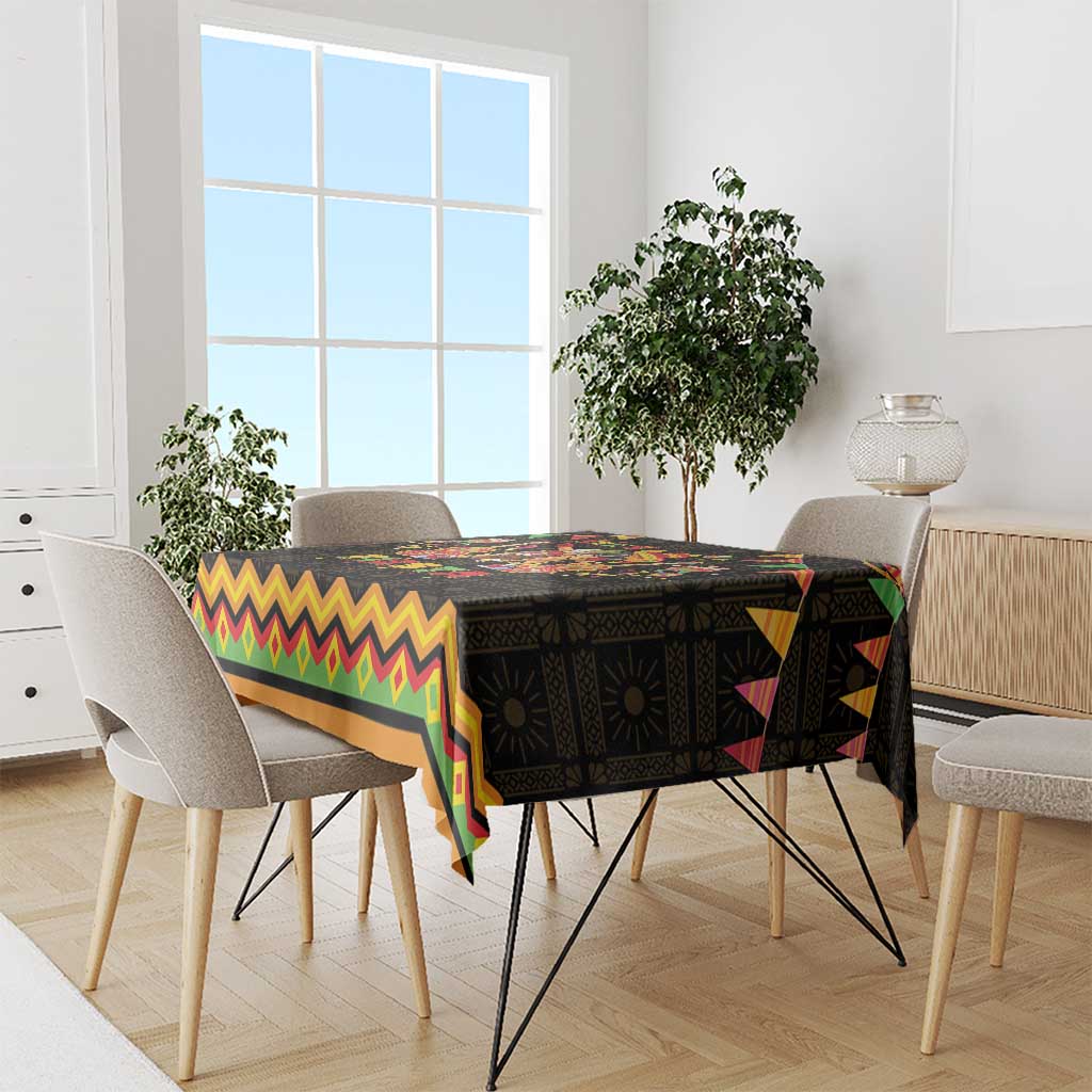 Mexico Cinco De Mayo Tablecloth Let's Fiesta Dabbing Taco