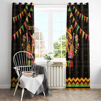Mexico Cinco De Mayo Window Curtain Let's Fiesta Dabbing Taco