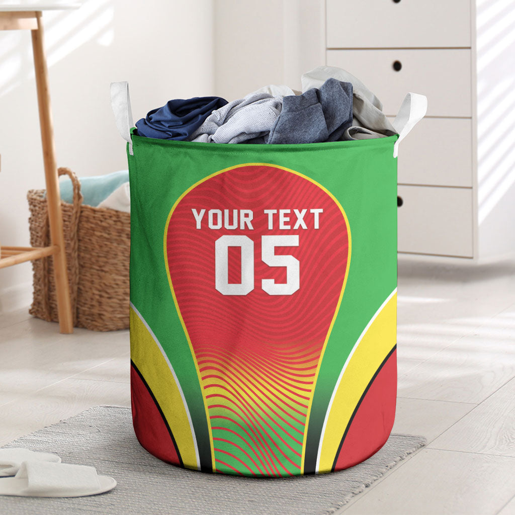 Custom Guyana 2026 Cricket Laundry Basket Come On Warriors