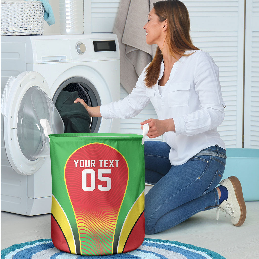 Custom Guyana 2026 Cricket Laundry Basket Come On Warriors