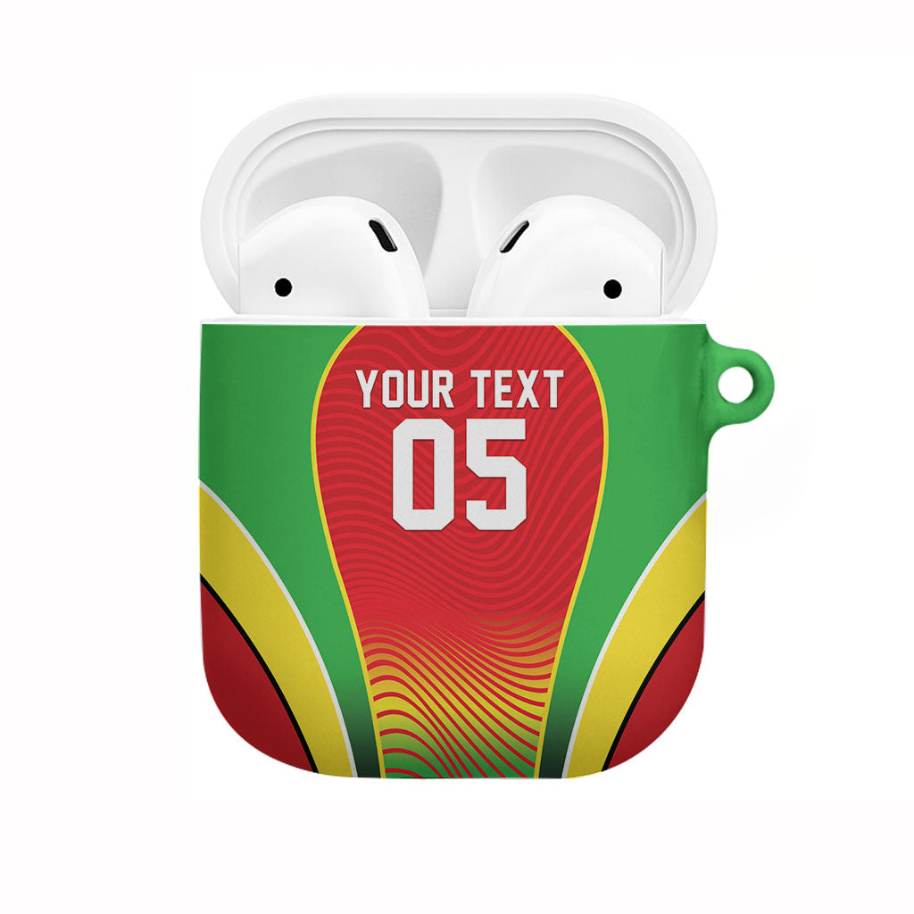Custom Guyana 2026 Cricket AirPods Case Come On Warriors