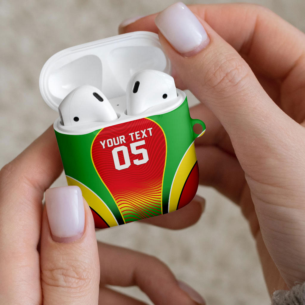 Custom Guyana 2026 Cricket AirPods Case Come On Warriors