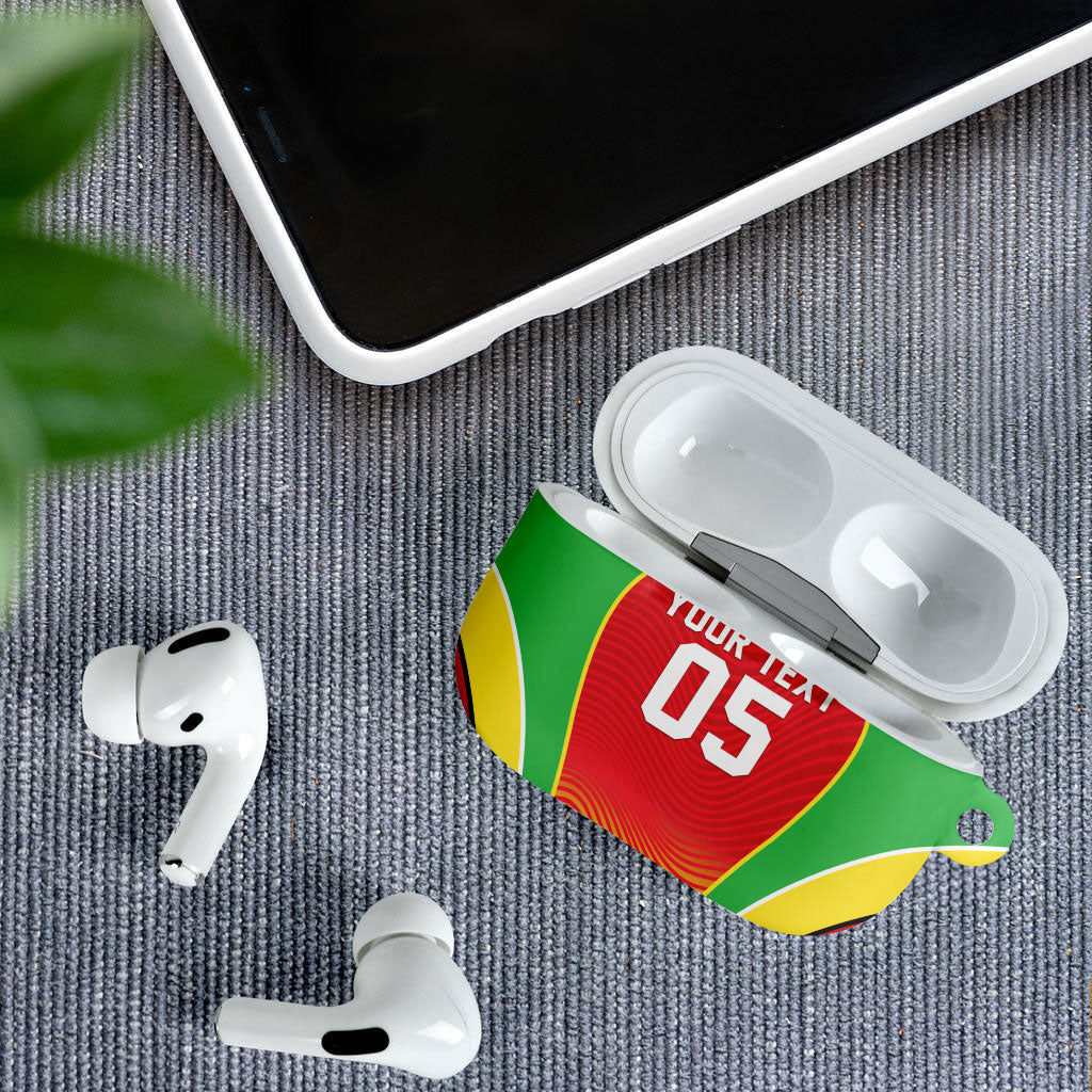 Custom Guyana 2026 Cricket AirPods Case Come On Warriors