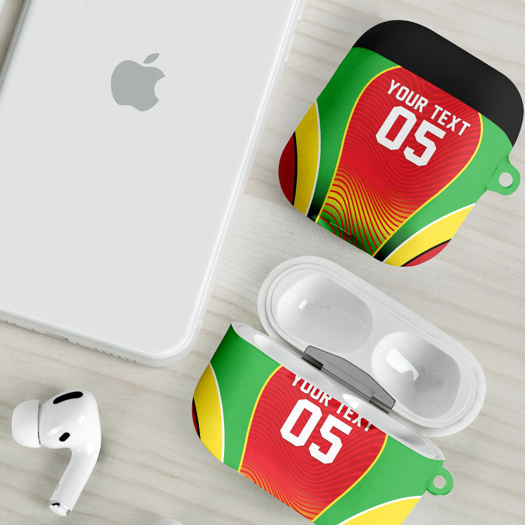 Custom Guyana 2026 Cricket AirPods Case Come On Warriors