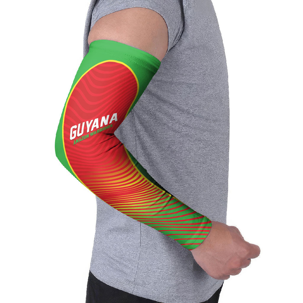 Custom Guyana 2026 Cricket Arm Sleeves Come On Warriors