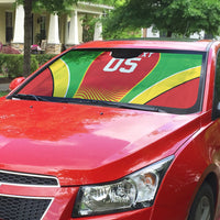 Custom Guyana 2026 Cricket Auto Sun Shade Come On Warriors