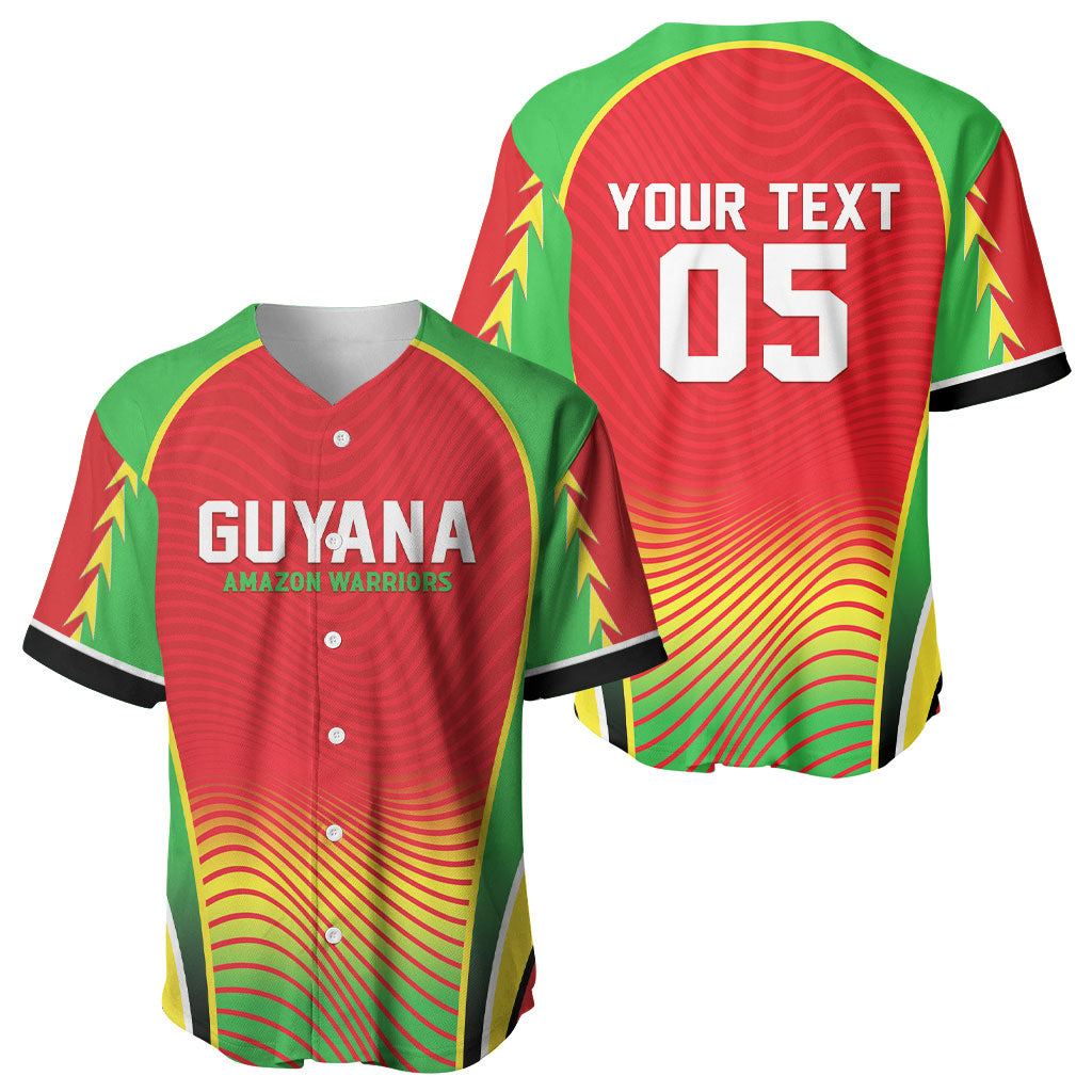 Custom Guyana 2026 Cricket Baseball Jersey Come On Warriors