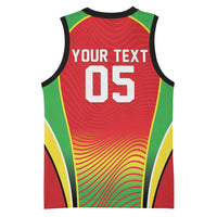 Custom Guyana 2026 Cricket Basketball Jersey Come On Warriors