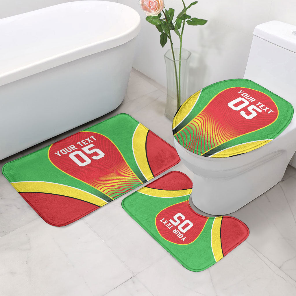 Custom Guyana 2026 Cricket Bathroom Set Come On Warriors
